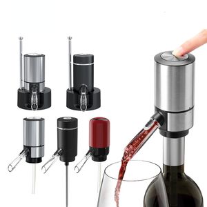 Casiers à vin de table Distributeur d'aérateur de vin électrique Accessoires de bar Carafe à vin automatique à une touche Verseur Aération du vin pour la fête aerador vinho 230717