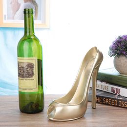 Casier à vin de table talons hauts forme carafe talon chaussure porte-bouteille rangement décor à la maison cuisine rouge 221121273I