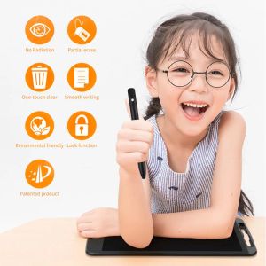 Tabletten 12inch LCD LCD Gedeeltelijk wissen Writing Tablet Portable Ultra Dunne Digital Drawing Tablet Elektronische handschriftblokken voor kinderen