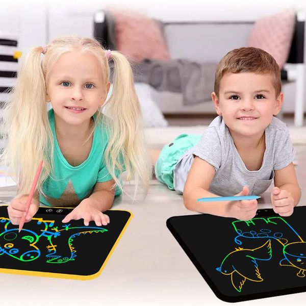 Tablettes 23 pouces Rechargeables LCD Écriture Tablette électronique Drawing Board Graphic doodle Tampons d'écriture manuscrit Sketchpad Gifts For Kids Adults