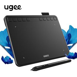 Tablettes Tablette graphique 6 "pour PC/téléphone portable Android UGEE S640 tablette de dessin numérique 8192 niveaux 265RPS pour l'éducation artistique des enfants