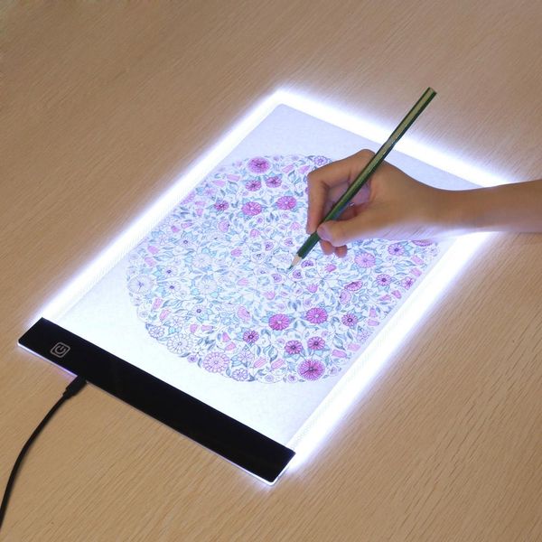 Comprimés A4 niveau Dimmable Led dessin copie Pad conseil enfants jouet peinture enfants éducatifs grandir camarades de jeu cadeaux créatifs pour les enfants