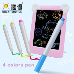 Tabletas Niños Light Up Drawing Pad Repead Board Creative Photo Frame Pad, pantalla LCD (1pc)