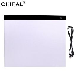 Tablets CHIPAL A3 Digital Graphic Tablets Drawing Tablet LED Light Box USB Graphics Writing Pad Copy Board Art Sketching Painting Table