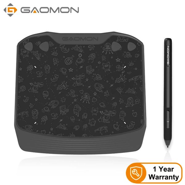 Tabletas Gaomon S630 Dibujo de tableta gráfica 8192 Niveles Pen a la batería para la pintura de escritura digital/juego OSU Juego no caro tableta