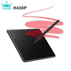 Tablettes Huion H430p Tablettes numériques Signature graphiques Dessin à stylo tablet OSU Game Tablet avec un stylo à batterie sans gant