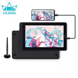 Tabletten HUION KAMVAS 13 PEN Display Graphics Tablet met scherm 120%SRGB Drawing Monitor BatteryFree Stylus voor Android Windows MacOS