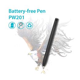 Tabletten HUION PW201 Batterijvrije pen 4096 niveaus met twee aangepaste toetsen aan de zijkant Toepasbaar voor digitale grafische tekentablet H430P