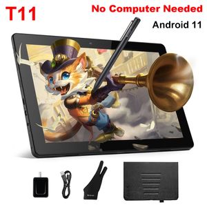 Tablets stand -alone tekentabletkussen met scherm Geen computer nodig Android 11 10 inch IPS HD Monitor Display WiFi voor artiestenontwerper