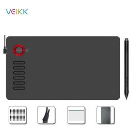 Tablets Veikk A15 10x6 inch Tekening Tabletten 8192 Niveau Batterijfree Pen Ondersteuning Windows Mac Android digitale grafische tablet voor tekenen
