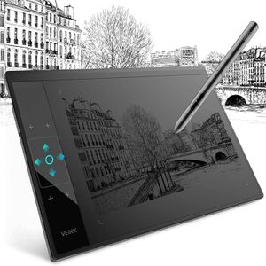 Tablets Veikk A30 10x6 inch Graphics Digital Drawing Tablet 8192 Niveau Pen Batterijfree Stylus voor Android -venster Telefoon Mac OSU Game