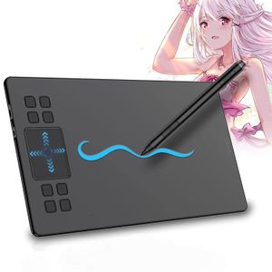 Tablets Veikk A50 10 x6 inch Drawing Tablet Graphics Digitale tablet Android Windows Mac met 8192 Level BatteryFree Pen