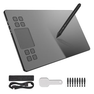 Tablettes Veikk A50 10x6 pouces Tablette de dessin graphique avec 8192 niveaux de la pression passive de la pression passive pour la tablette numérique