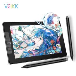 Tablettes Veikk VK1200 11,6 pouces graphiques Tablet Écran de dessin Monitor Animation numérique 1920 x 1080hd Clés de raccourci IPS et pavé tactile