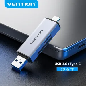 Tablets Vension SD Carte Reader USB Type C To Micro SD TF Carte Adaptateur pour les accessoires pour ordinateur portable Adaptateur de carte SD Smart Memory Memory