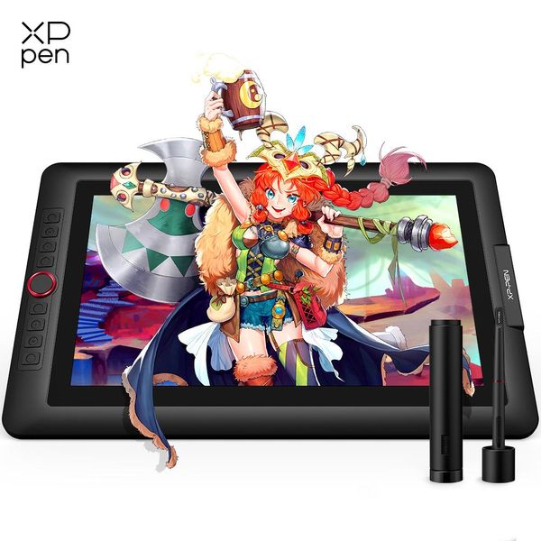 Tablettes Xppen Artist 15.6 Pro dessin tablette Tablet Graphic Monitor Animation Digital Affichage avec résolution 1920x1080 pour Windows Mac