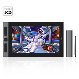 Tabletten XPPen Artist Pro 16 Grafische tablettekeningmonitor 15,6 inch 133%S RGB met wijzerplaten X3 Smart Chip Tilt -ondersteuning voor Windows Mac