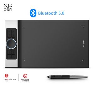 Tabletten XPPen Deco Pro SW MW Digitale Draw Tablet Bluetooth Wireless Connection Graphics Tablet Design Animation voor Android Mac Windows