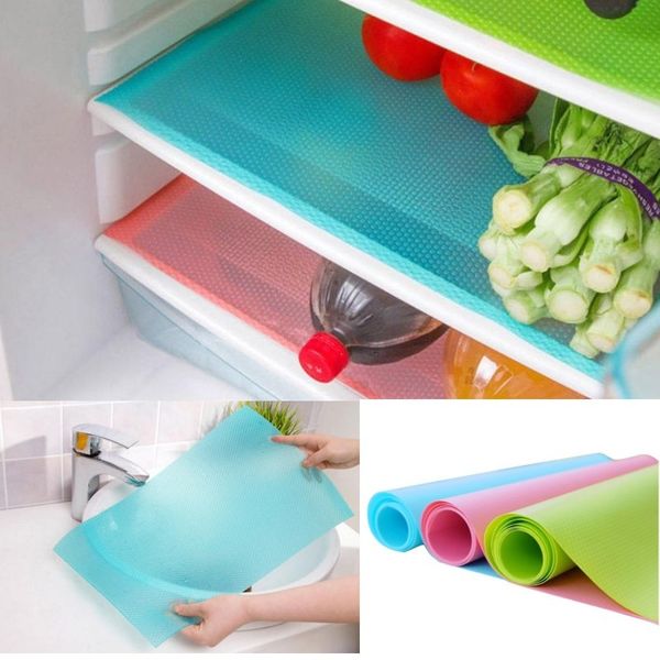 Vaisselle Multifonction Réfrigérateur Tapis Réfrigérateur Anti-salissures Anti-Cuisine Propre Gel Étanche Pad set de vaisselle 45cm x 29cm