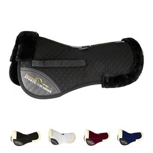 Tack Black Couleur corrective Half Pad Riding Riding sur le dos Saddle Equestrian Equipment 231114