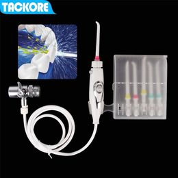 Tackore Faucet Irrigador oral Agua Flosser dental Cepillo de dientes Irrigación SPA Interruptor de limpieza de dientes Jet Family Water Floss 220720