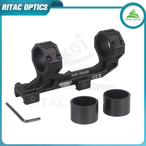 Support de lunette de visée tactique 25.4mm 30mm, ensemble de supports de base de visée à point rouge, pistolet à airsoft airsoft, double anneau de chasse