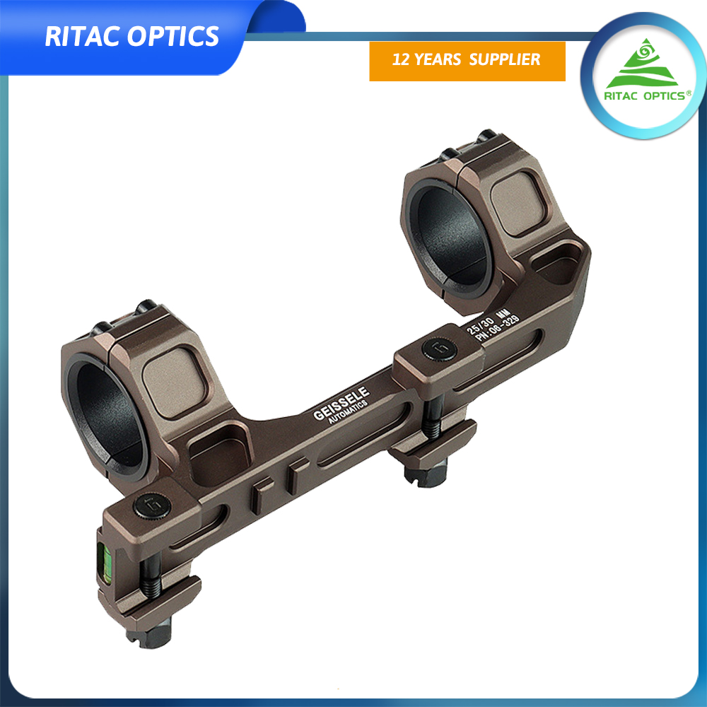 Tactical 25.4mm 30mm rifle scope mount red dot sight base bracket set airsoft airgun double ring bubble level hunting