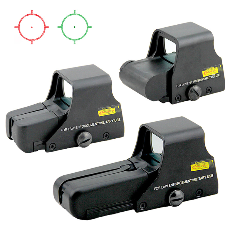 Tactisch 551 552 553 Roodgroene dot -zicht multi -gecoate scope holografische reflexvizieren jachtgeweercope dradenkruis helderheid verstelbare airsoft optiek 20 mm rail