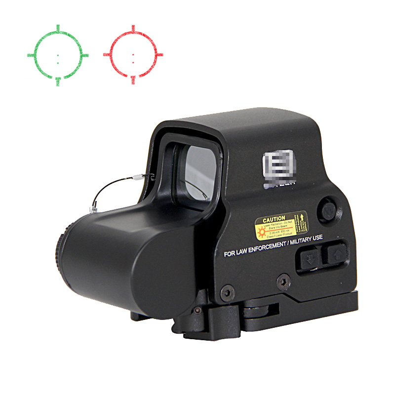 558 Visor holográfico de punto rojo y verde Óptica iluminada Rifle de caza T-dot Reflex Sight con riel de tejedor integrado de 5/8 