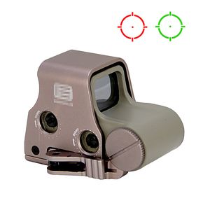 Tactical 556 Red and Green Dot Holographic Reflex Sight Hunting Riflescope Optique compacte avec support détachable rapide Weaver intégré