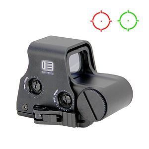 Tactische 556 Red Green Dot Scope Holografische Reflex Sight Weapon Sight Airsoft Hunting Riflescope Optics met geïntegreerde 5/8 