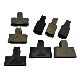 Táctico 9mm 5,56 7,62 Fast Mag Pull jaula de goma bucles para M4 M16 AK Maga zine ayudar a disparar caza Paintball Airsoft