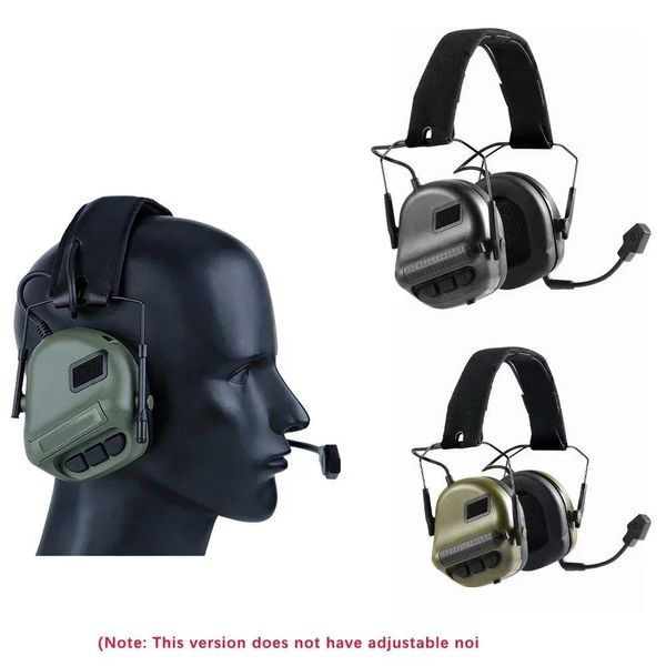Accessoires tactiques Airsoft Casque pliable Earmuff Microphone Casque militaire Tir Chasse Protection de l'oreille Écouteurs Drop Del Dhhqz