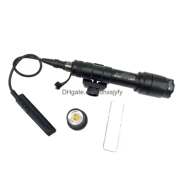 Accessoires tactiques Airsoft Surefir M600 M600C Scout lampe de poche Lumens LED lampe d'arme de chasse tatique avec bande double fonction Dhviz