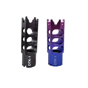 Accesorios tácticos DTK-1 Tapa decorativa colorida negra Material de actualización 14 mm Dientes inversos Jinming11 Renxiang AK47 Tapa Piezas de juguetes