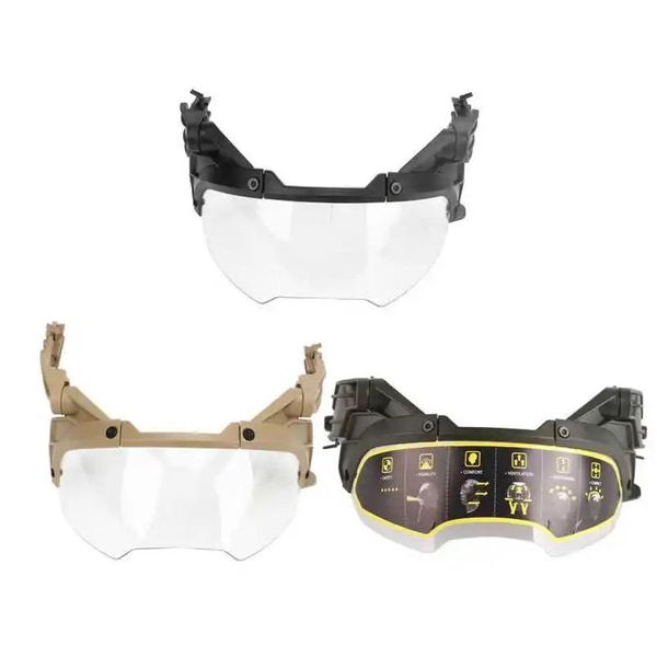 Accessoires tactiques Lunettes de casque pour Mich PC Lunettes de visière Airsoft réglables avec lentille transparente Chasse Cyclisme Drop Livraison Sp Dhr4H