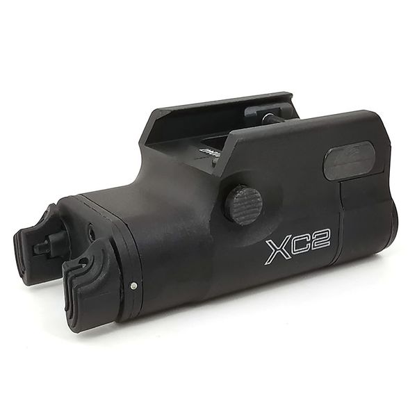 Accessoires tactiques lampe torche LED XC2 lampe de poche pistolet Ultra compacte Combo Laser à points rouges Airsoft
