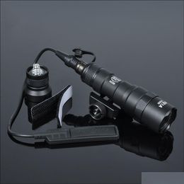 Acessórios táticos M300B Mini Scout Light Outdoor Hunting M300 Lanterna 400 Lumen Led Lanterna Comstant Saída Momentânea Com Ta Dh1Ow
