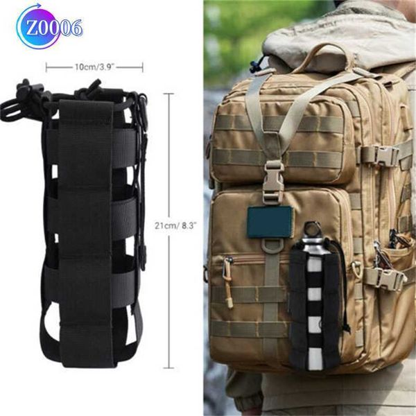 Accesorios tácticos Equipo de protección Equipo de aire al aire libre Nylon Nylon Black Molle Bottle Bolsa EDC Bolsa de accesorio impermeable