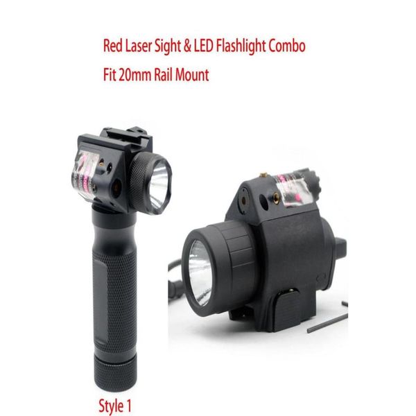 Accessoires tactiques Red Laser Sight LED Flash Light Combo Lampe de poche Fit 20 mm Picatinny Rail Mount 2793566 Drop Delivery Sports Outd Dhmzf