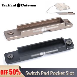 Tactische accessoires Remote Switch Montage Slot voor SF zaklamp M300 M600 PEQ DBAL-A2 M-LOK Keymod Rail Pocket Panel Paneel