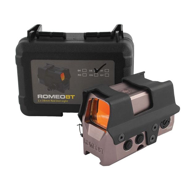 Accesorios tácticos miras SIG-T8 Romeo 8T holográfica Iris punto rojo mira telescópica óptica riel de 20mm mira óptica Romeo juguete