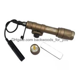 Accessoires tactiques Surefir M600 M600C Scout lampe de poche Lumens LED lampe de pistolet de chasse tatique avec double fonction bande livraison directe Sp Dhcf8