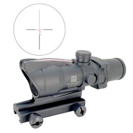 Tactische ACOG 4X32 Glasvezel Rood Verlicht Draadkruis Richtkruis Real Fiber Scope Jacht Riflescope Optische Zicht