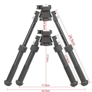 Tactical Airsoft Rifle Hunting Bipod Weaver Quad Rail Mount Bipod QD Mount pour le support de chasse au rafile