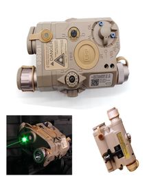 Tactische ANPEQ15 Batterijbehuizing Laser Green Dot Laser met witte LED-zaklamp en IR-lens Tan3147338