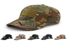 Casquettes tactiques de l'armée Sport de plein air Snapback rayure militaire Camouflage chapeau simplicité Camo casquette de chasse écharpe pour hommes Adult4500548