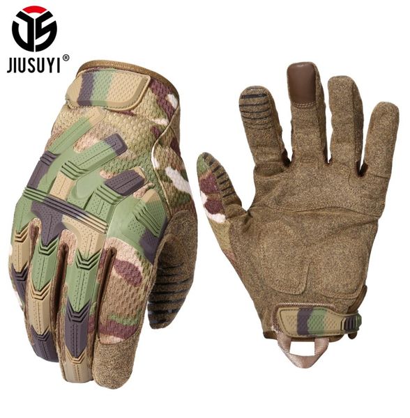 Tactical Army Full Finger Gants tactile Paintball militaire Airsoft Combat Rubber Protective Glove Antiskide Men Women Nouveau 208343657
