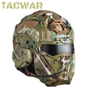 Tactische aanval AirSoft Helmet II met masker headset antifog fan NV stand militaire jagen paintball casque airsoft apparatuur 240428