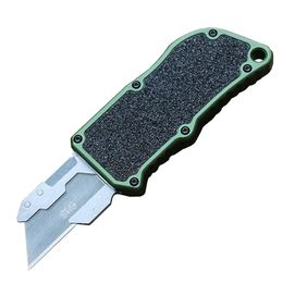 Cuchillo táctico automático SK5, hoja de acero, mangos de aleación de aluminio de aviación negra, cuchillos cortadores de papel de bolsillo EDC afilados de doble acción